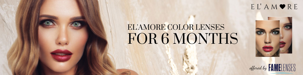 EL'AMORE color lenses for 6 Months