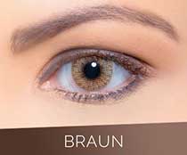 Braune Kontaktlinsen