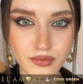 EL‘AMORE Retro 'Cove Green' coloured contact lenses for 6 Months / 1x Pair / 2 Pcs Lenses