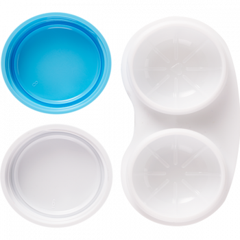 Contact lens case 2x lenses