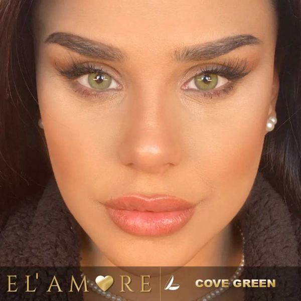 EL‘AMORE Retro 'Cove Green' coloured contact lenses for 6 Months / 1x Pair / 2 Pcs Lenses