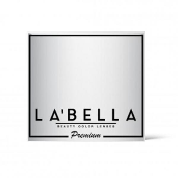 LA’BELLA Premium 'Gray' graue farbige Kontaktlinsen für 3 Monate / 1x Paar / 2 Stk. Linsen