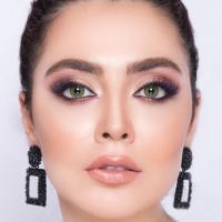 LA’BELLA Real 'Desert' grüne farbige Kontaktlinsen für 3 Monate / 1x Paar / 2 Stk. Linsen