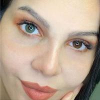 EL‘AMORE Amore 'Green' grüne farbige Kontaktlinse für 6 Monate 1x Paar / 2 Stk Linsen