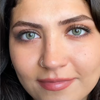 EL‘AMORE Retro 'Venom Green' grüne farbige Kontaktlinse für 6 Monate 1x Paar / 2 Stk Linsen