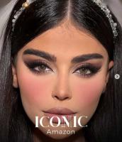 ICONIC 'Amazon' green coloured contact lenses for 3 Months / 1x Pair/ 2 Pcs