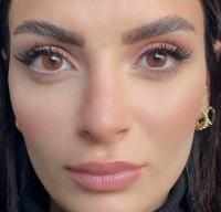 ICONIC 'Amber' braun farbige Kontaktlinse für 3 Monate / 1x Paar/ 2 Stk. Linsen