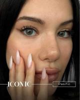 ICONIC 'Pasific' blue coloured contact lenses for 3 Months / 1x Pair/ 2 Pcs