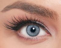 ICONIC 'Iceblue' blau farbige Kontaktlinse für 3 Monate / 1x Paar/ 2 Stk. Linsen