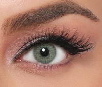 LA’BELLA Milano 'Emerald' grüngrau farbige Jahreslinsen / 1x Paar / 2 Stk. Linsen