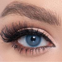 LA’BELLA Milano 'Pixie Blue' blaue farbige Jahreslinsen / 1x Paar / 2 Stk. Linsen