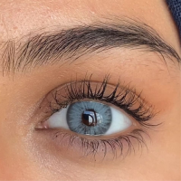 LA’BELLA Premium 'Ipanema' graue farbige Kontaktlinsen für 3 Monate / 1x Paar / 2 Stk. Linsen