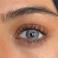 LA’BELLA Premium 'Vegas' graue farbige Kontaktlinsen für 3 Monate / 1x Paar / 2 Stk. Linsen